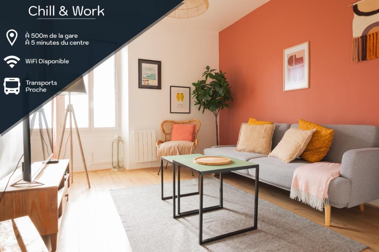 Chill And Work / Gare Tgv / Beau T2 Renove Apartment Rennes Exterior foto